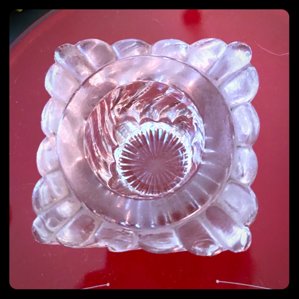 Antique Glass Inkwell